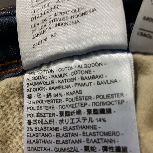 Levi’s NWOT Perfectly Slimming 512 Straight Leg High Rise denim jeans W32 L30 - Picture 8 of 12